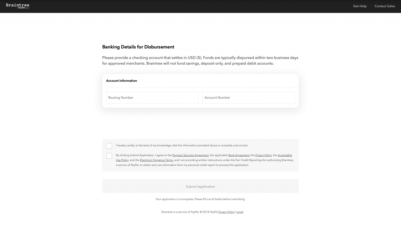 Braintree Integration app